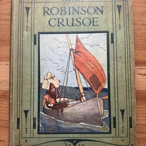 Robinson Crusoe Retold for Little Folk, Edith Robarts, John Hassall, Blackie and Sons, London, Circa 1914
