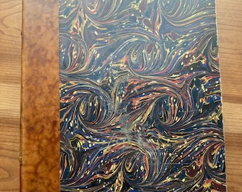 Large / Near Folio 1920s French Leather Bound Art Book, Histoire Economique Et Financiere, Germain Martin