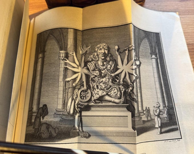 Featured listing image: Antique Ancient Religion Books, William Hurd, Illustrated, 1781, Oude en Tegenwoordige Staat en Geschiedenis van alle Godsdiensten