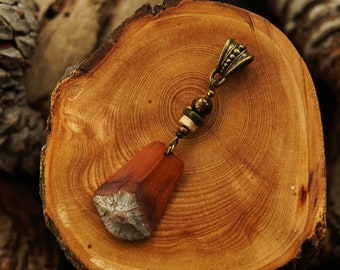 Joyas de madera para rastas hechas de escamas de piñas | Joyas aterradoras hechas de madera | cuenta de terror | Cuenta loca | Accesorios para el cabello con colgante de rastas