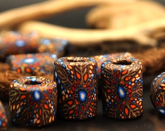 Dreadlock Beads | Fimo Dread Beads | Dread Jewelry | Colorful Dread Jewelry Fimo Beads Dreadlocks | Hippie Jewelry | Boho Dread Beads