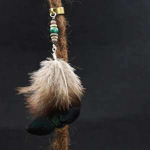 Dreadschmuck aus Entenfedern | Dread Federschmuck | Haarschmuck mit Federn | Naturschmuck | Bohemian Style Federschmuck