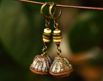 Eucalyptus Cone Earrings | natural jewelry | cone earrings | wooden jewelry | Forest ornaments | wood earrings | nature earrings | Boho earrings