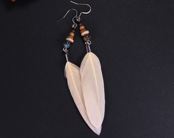 Feather Earrings, Feather Hangers, Feather Jewelry, Natural Feathers