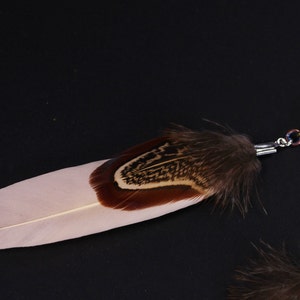 Dread Feather, Pendant with Feather, Natural Feather Jewelry image 4