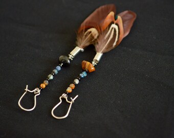 Feather Earrings, Feather Jewelry, Earrings