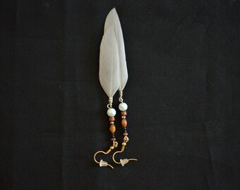 Feather Earrings, Feather Jewelry, Earrings