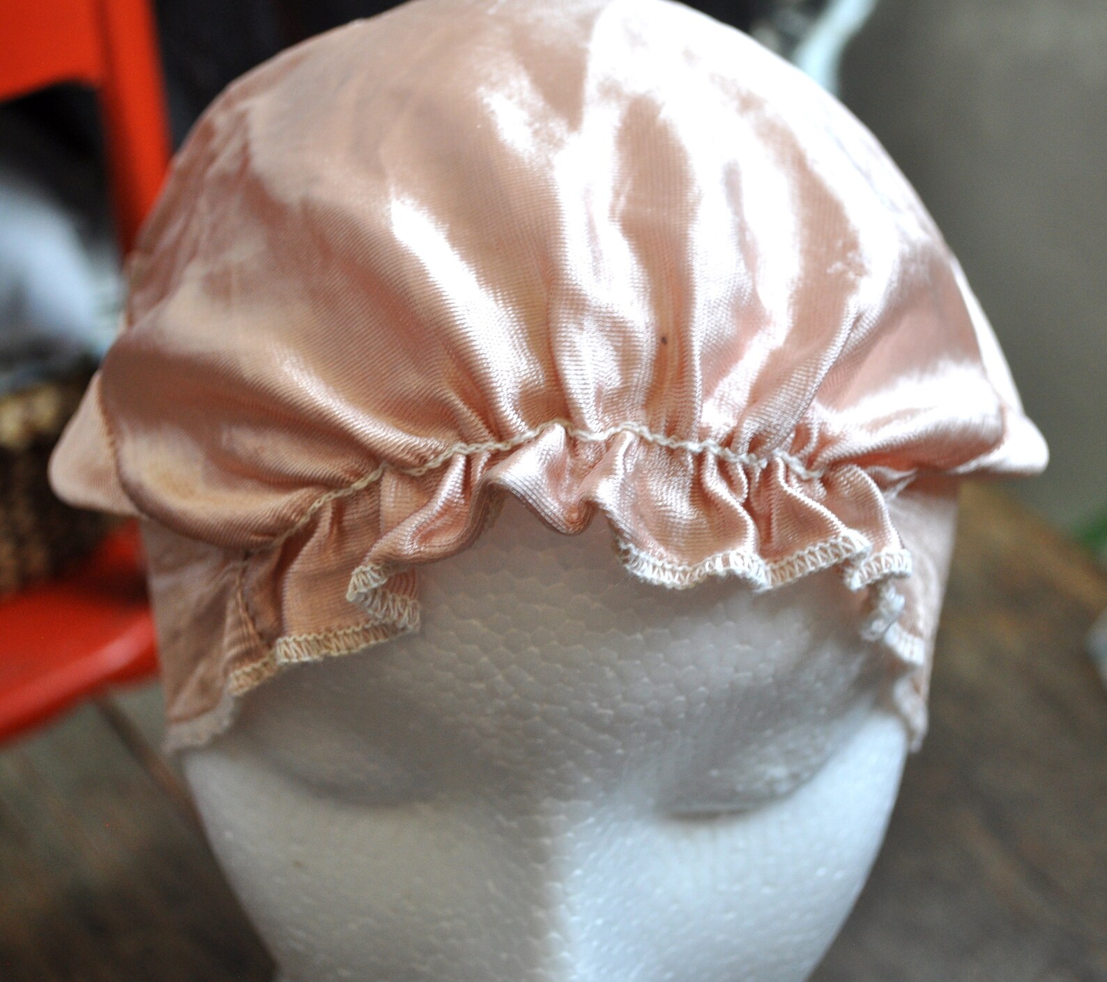 CLEARANCE Vintage Hair Curler Cover Cap. 1950s Pink Nylon Etsy