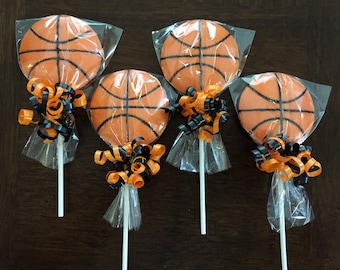 Basketball Chocolate Lollipop