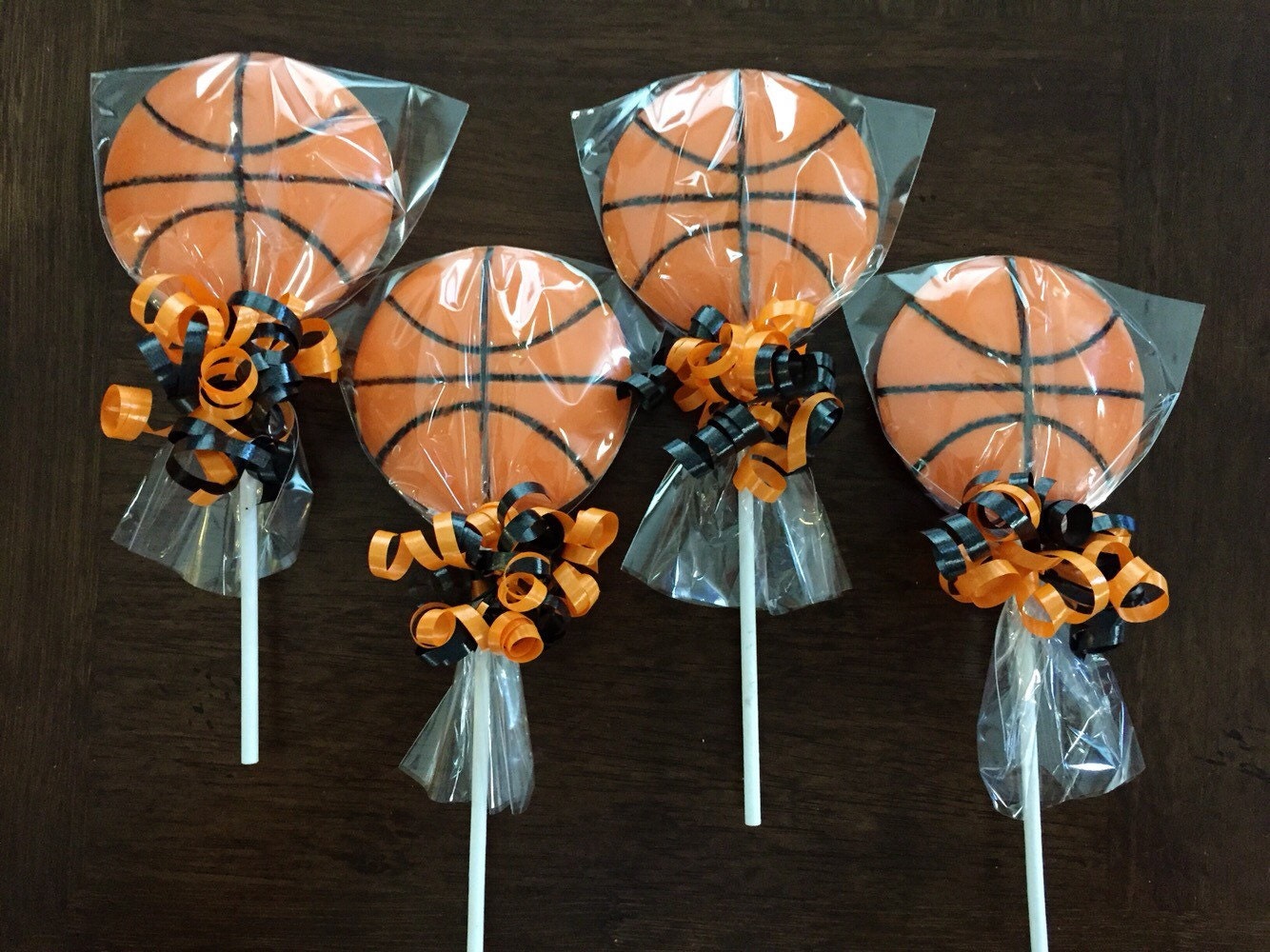 Basketball Chocolate Lollipop Etsy