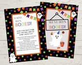 We've Been Booed, You've Been Boo'd, Halloween Game, Halloween Printable, Boo Printable, Booed Sign and Instructions, Printable