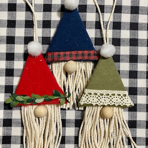 Gnome Ornament Kit, DIY Christmas Gift, Craft Fun at Home, For Adults & Kids,