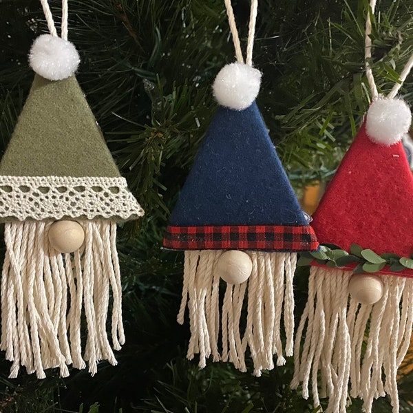 Gnome Ornament Kit, DIY Christmas Gift, Craft Fun at Home, For Adults & Kids,