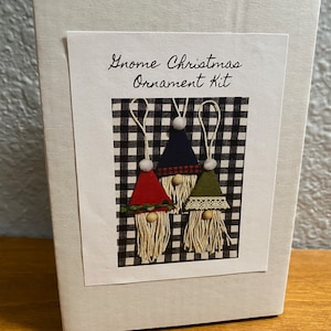 Gnome Ornament Kit, DIY Christmas Gift, Craft Fun at Home, For Adults & Kids,
