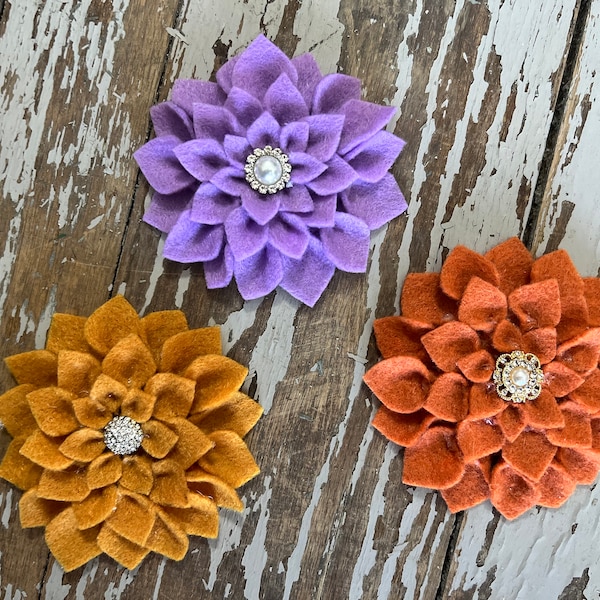 Felt Flower Trio Craft Kit, DIY Gift, Craft Fun at Home, Summer Fun For Adults & Kids