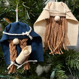 Gnometivity Ornament Kit, DIY Nativity Christmas Gift, Gnome Craft Fun at Home, For Adults & Kids,