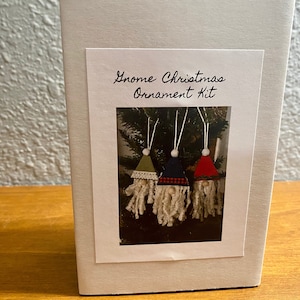 Gnome Ornament Kit, DIY Christmas Gift, Craft Fun at Home, For Adults & Kids,