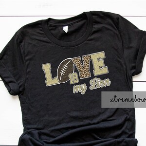 Bling Football & Cheer Shirt, Glitter  Football Mom, Football Grandma, Personalized Football Shirt, Football Aunt,  Football Girlfriend