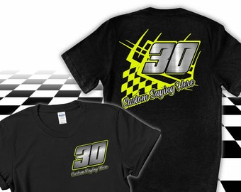 Custom Racing Shirt, Pit Crew, Dirt Track Shirt, Motorcycle Racing, BMX Racing Shirt, Go Kart Racing, MotoCross Racing