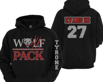 Wolf Pack Custom Football Hoodie & Shirts for Team