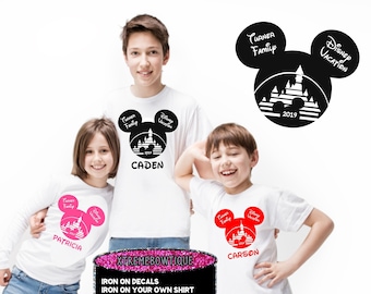 Fast Shipping, Disney Iron on Transfer for Shirts, Disney Decals for Shirts, Disney Transfer,  Disney Iron on Vinyl