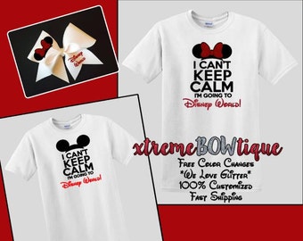 I Can't KEEP CALM, Disney Family Shirts, Custom Disney Shirt, Personalized Disney Shirt, Disney Airplane Shirts, Fast Shipping