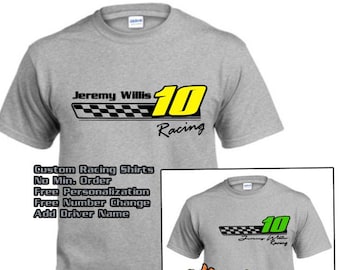 custom race shirts no minimum