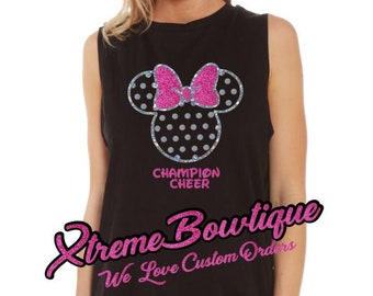 Fast Shipping, Disney Cheer Tank Top,  Disney Cheer Shirt, Disney Team Shirts, Disney Cheer Parent Shirt, Coach Shirt, Director shirt