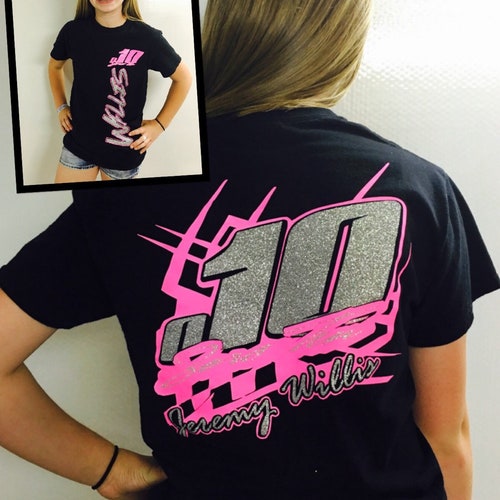 Custom Racing Shirt, Pit Crew, Dirt Track Shirt, Motorcycle Racing, BMX Racing, Go Kart Racing, MotoCross Racing, Drag Racing Teams