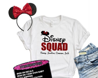 Disney Iron on Transfer for Shirts, Disney Decals for Shirts, Disney Transfer,  Disney Iron on Vinyl