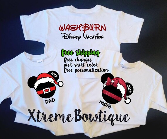 disney christmas family shirts