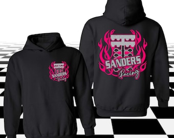 Personalized Drag Racing Hoodie, Drag Racing Custom Shirts,  Racing Sweatshirt,  Race Mom, Race Wife shirt for Race Track