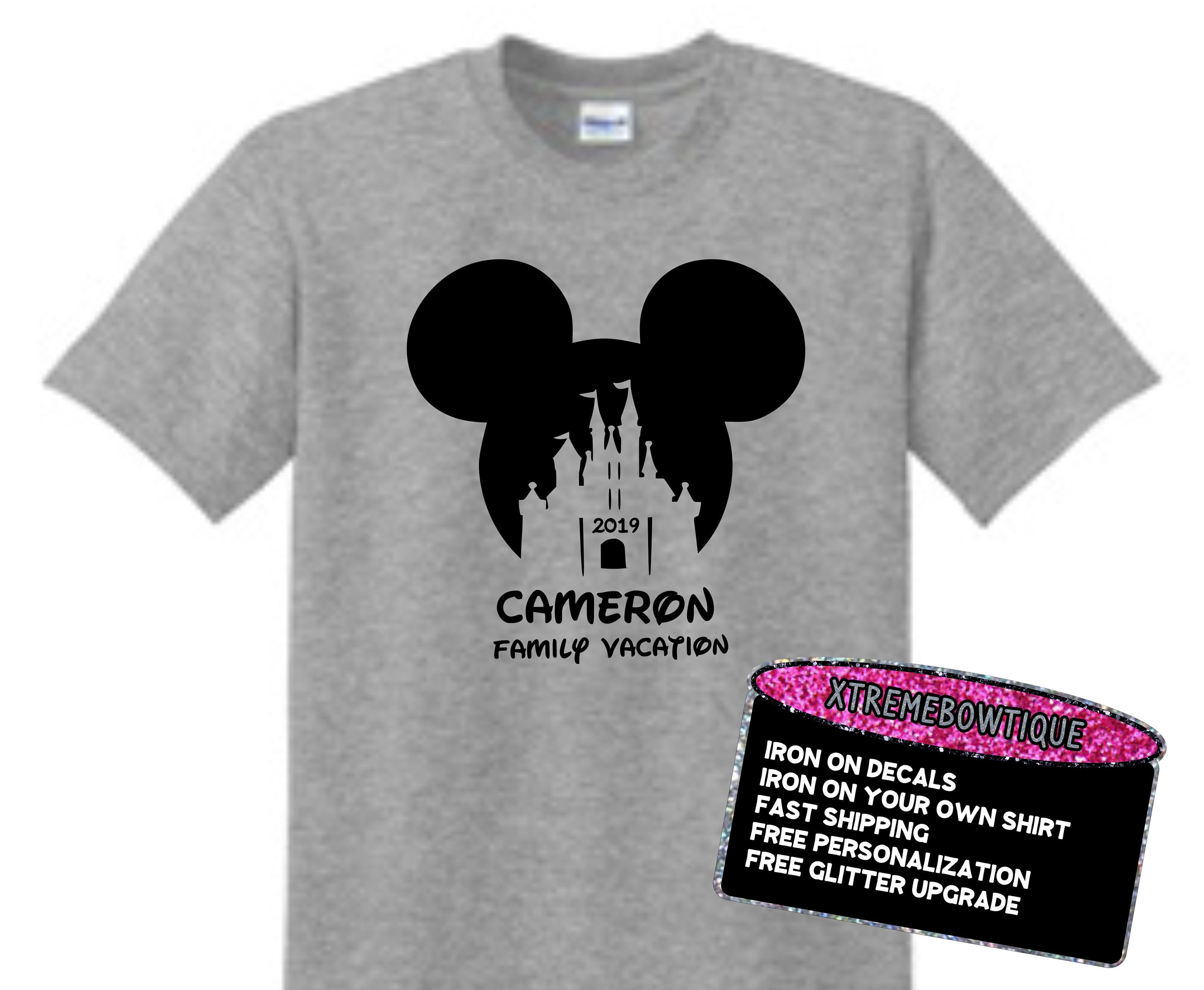 Disney Shirts, Disney Iron on Vinyl, Disney Matching Family, Disney Decals  for Shirts, Disney World Family Shirts, Disney Iron on Decals - Etsy, image size:3000x2467