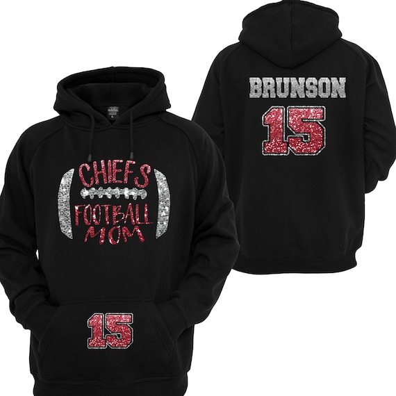 Bling Football  & Cheer Hoodie, Football Hoodie, Raglan Football Sister, Personalized Football Shirt, Friday Night Lights, Football Shirt
