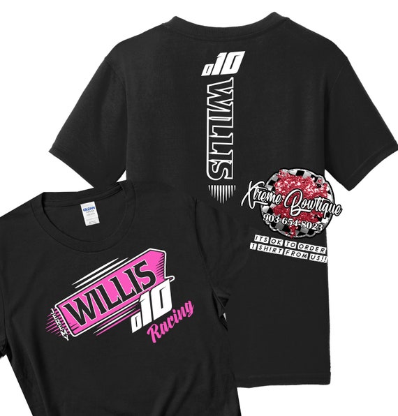 Custom Racing Shirt, Pit Crew Shirt, Dirt Track, Motorcycle Racing, BMX Racing, Go Kart Racing, MotoCross Racing, Drag Racing Teams