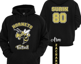Football Mom Hoodie, Football Hoodie, Custom Football Hoodie, Personalized Football Hoodie, Bling Football Hoodie, fast shipping