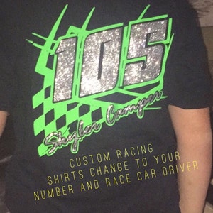 Custom Racing Shirt, Pit Crew, Dirt Track Shirt, Motorcycle Racing, BMX Racing Shirt, Go Kart Racing, MotoCross Racing