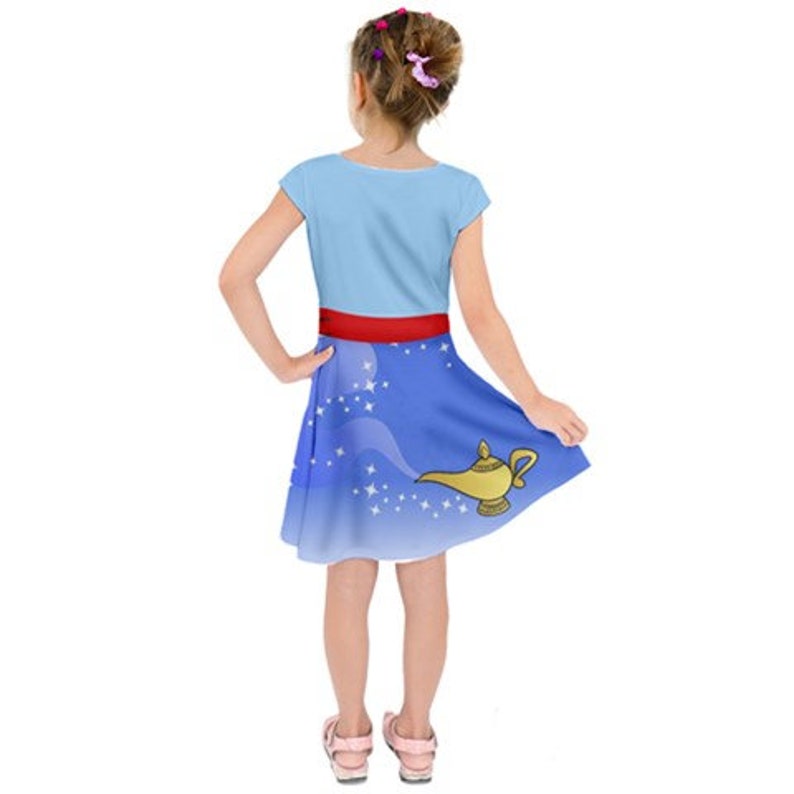 Genie Inspired Girls Short Sleeve Dress