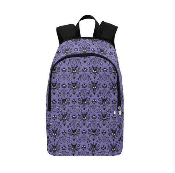 haunted mansion wallpaper backpack