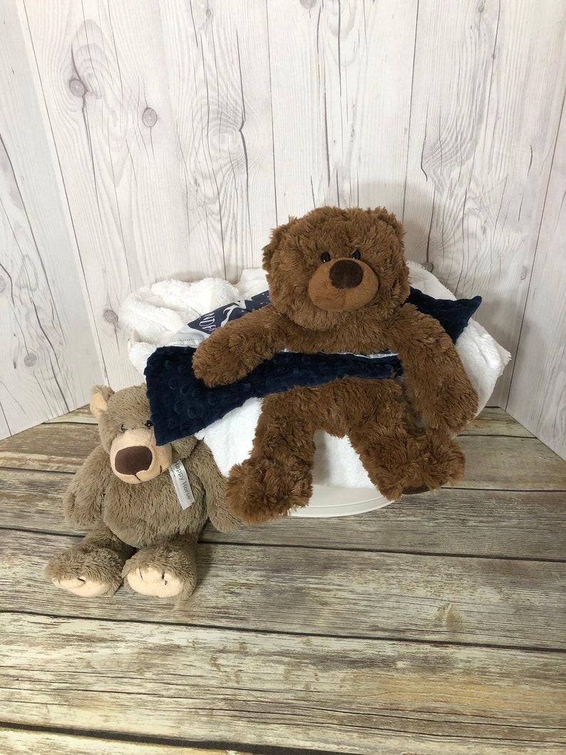 Woodland Cuddle Buddy Woodland Lovey Woodland Security Blanket Personalized Teddy Bear Lovey Security Blanket Teddy Bear Cuddle Buddy