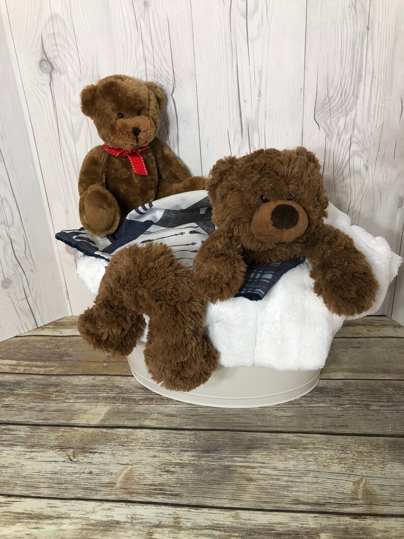 Woodland Cuddle Buddy Woodland Lovey Woodland Security Blanket Personalized Teddy Bear Lovey Security Blanket Teddy Bear Cuddle Buddy