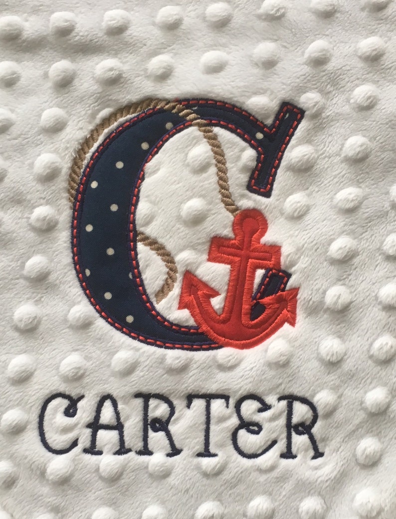 Personalized Lovey Nautical Lovey Nautical Anchor Lovey Nautical Theme Nautical Nursery Anchor Lovey