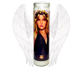 Saint Olivia Prayer Candle, Our Lady of the Neon Lights