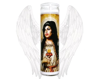 Saint Amy Prayer Candle - Patron Saint of the Lovelorn in Need of Rehab