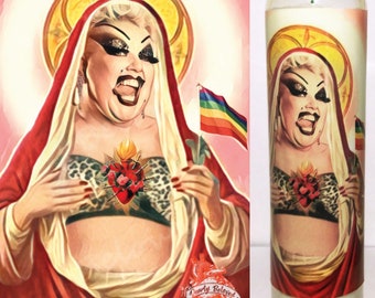 Saint Divine Drag Queen Prayer Candle