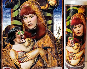 Our Lady and Lord of the Cramps Prayer Candle - Lux and Ivy