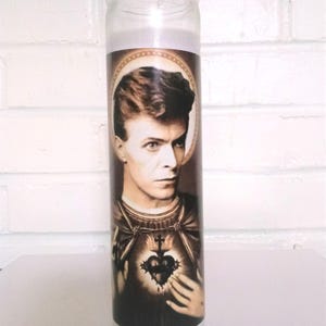 Saint Major Tom  Prayer Candle, Starman of the Space Oddities
