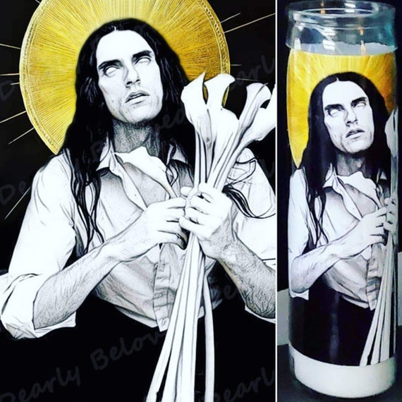 St. Peter of Steele Goth Candle, glass jar votive, The Dark Seductor
