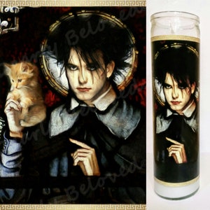 Saint Robert of the Love Cats, Prayer Candle, Cure, Goth Gift