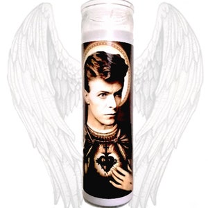 Saint Major Tom  Prayer Candle, Starman of the Space Oddities